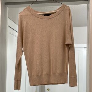 Elegant Creme and Gold Sweater